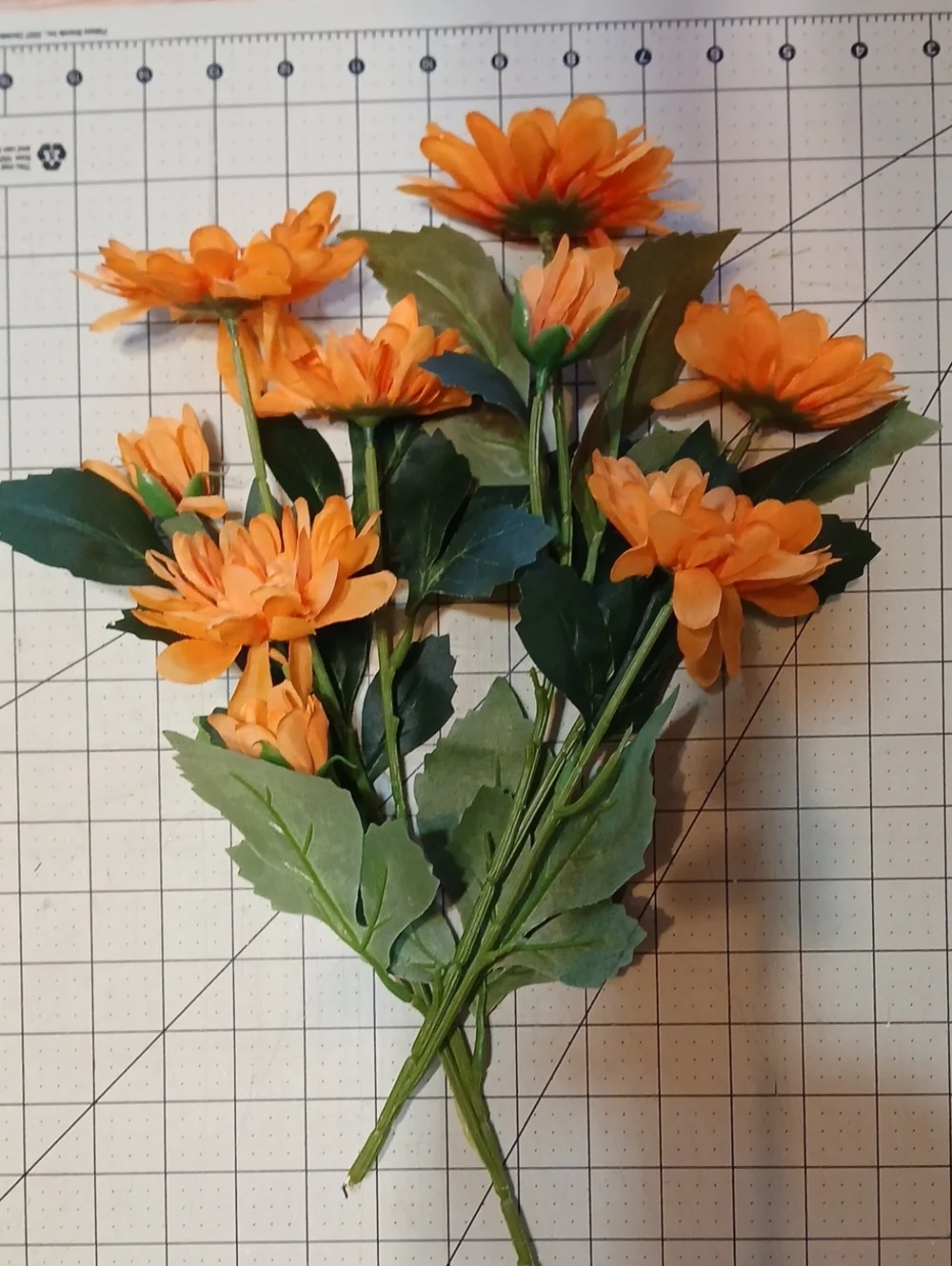 Orange Artificial Daisy Bouquets